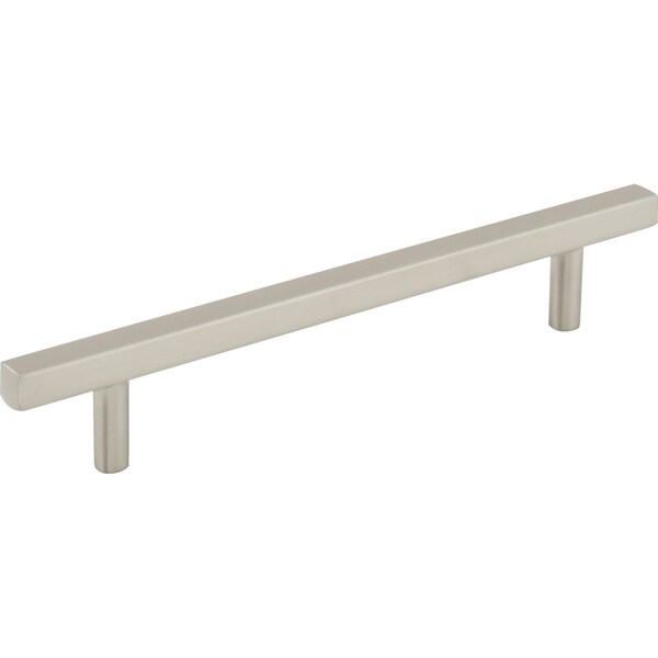 Jeffrey Alexander 128 mm Center-to-Center Satin Nickel Square Dominique Cabinet Bar Pull 845-128SN - main